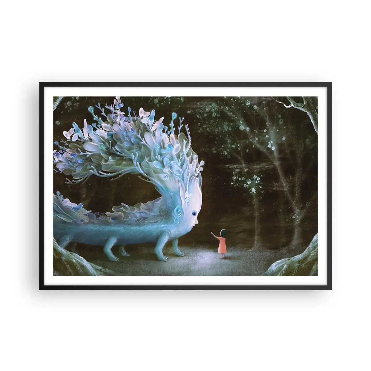 Poszter fehér keretben - Fantasztikus találkozás - 100x70 cm