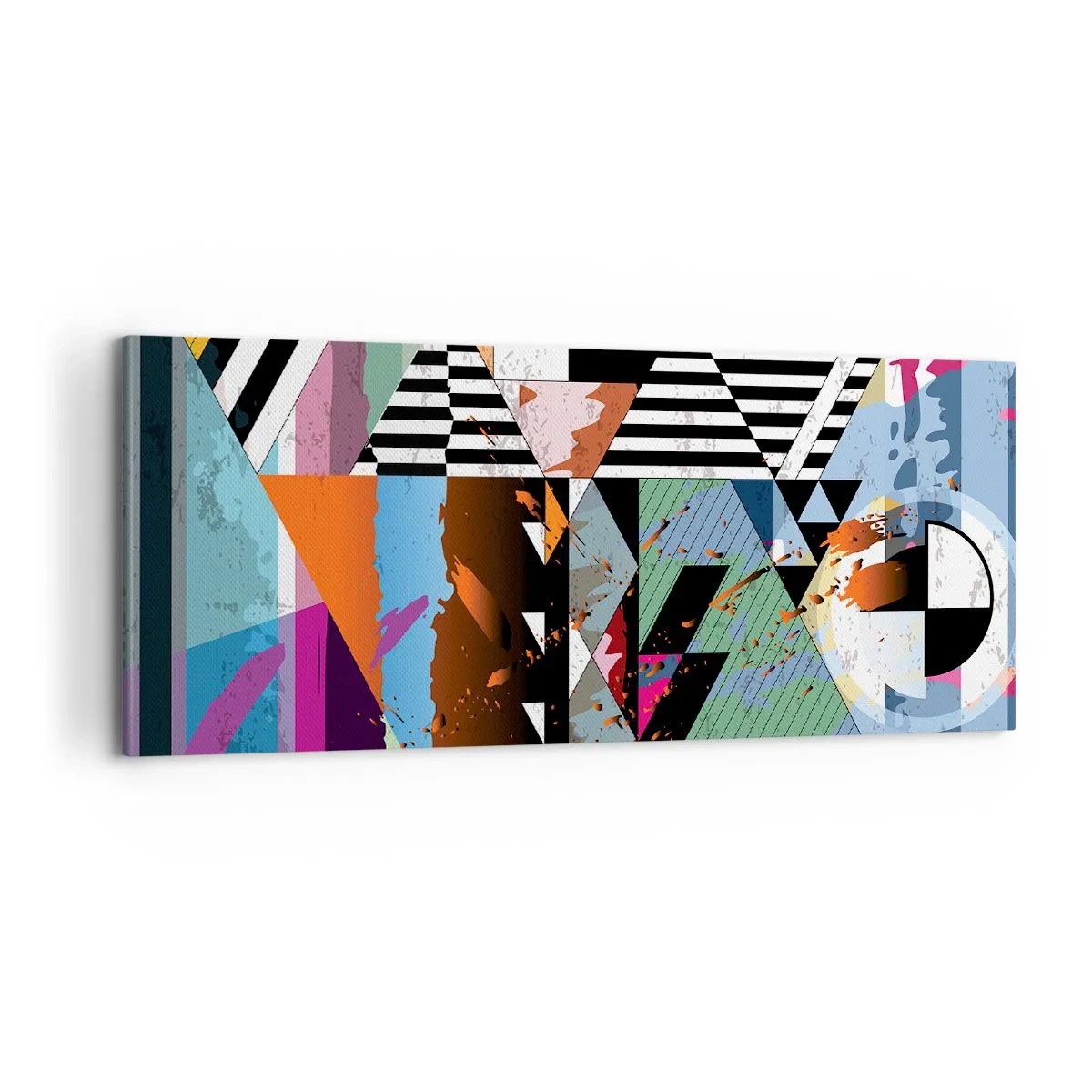 Vászonkép - Geometrikus és organikus - 100x40 cm
