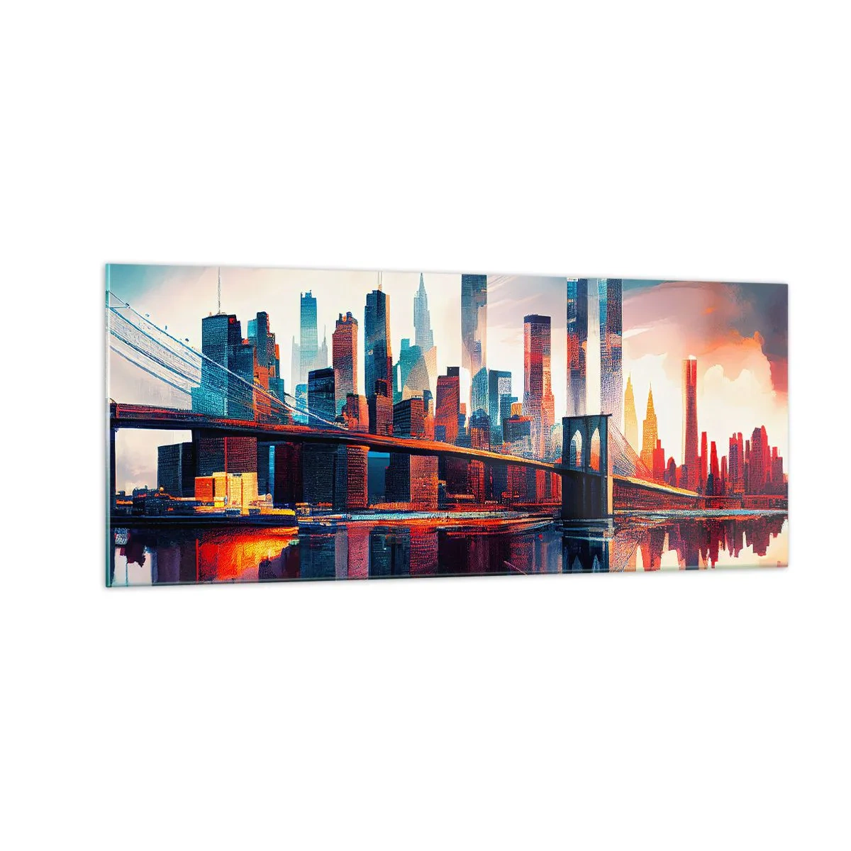 Üveg kép - Fenomenális New York - 100x40 cm