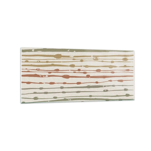 Üveg kép - Zenei színjegyzetelés - 120x50 cm