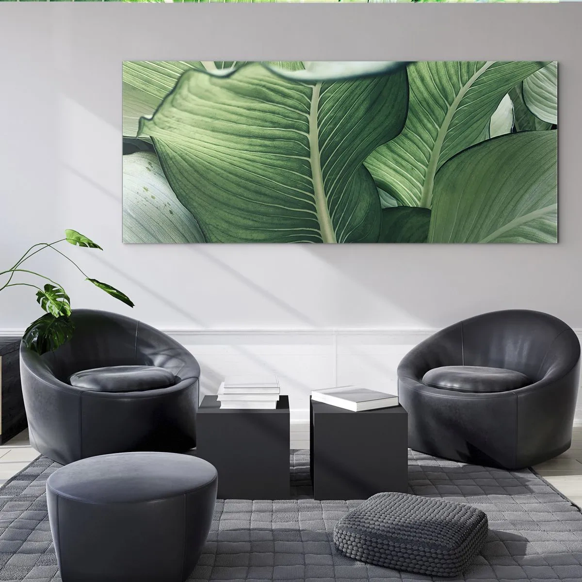 Üveg kép - Intenzíven zöld élet - 120x50 cm