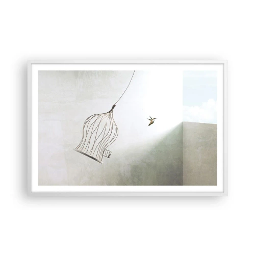 Poszter fekete keretben - Az elememen - 91x61 cm