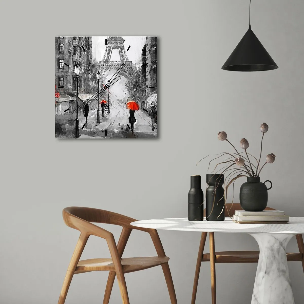 Falióra, Óra - Minden út hozzá vezet - 40x40 cm