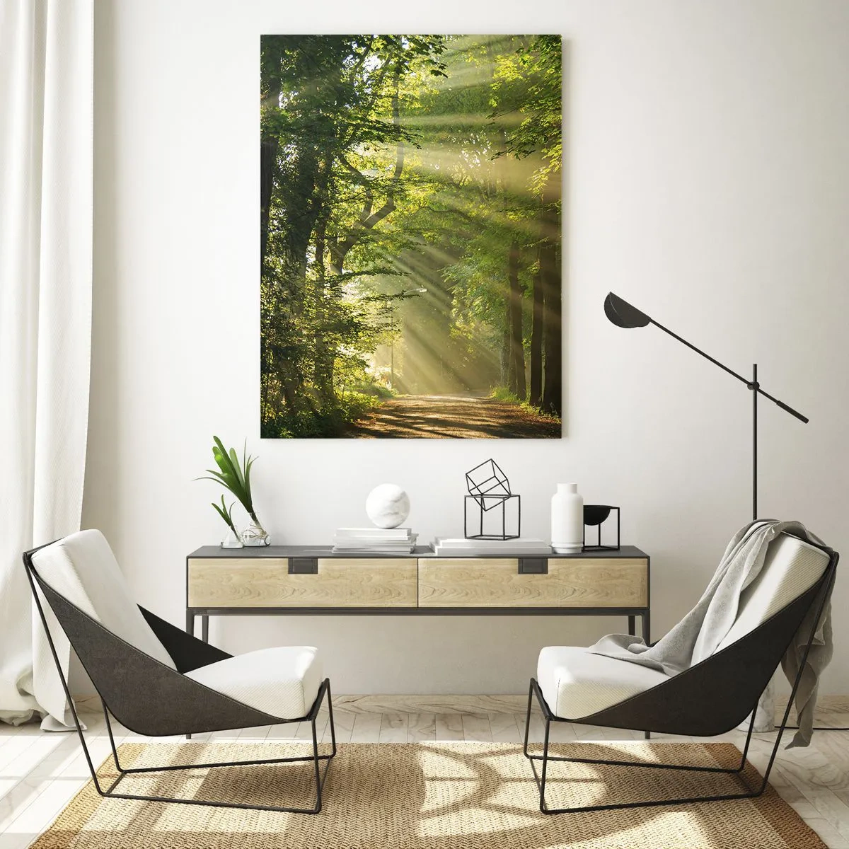 Üveg kép - Erdei pillanat - 50x70 cm