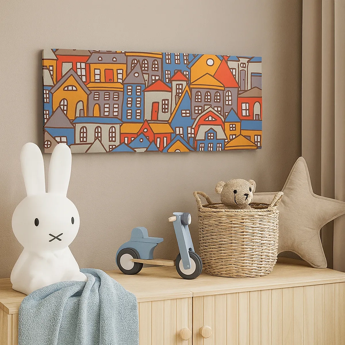 Vászonkép - A ház mögött van a ház - 30x30 cm