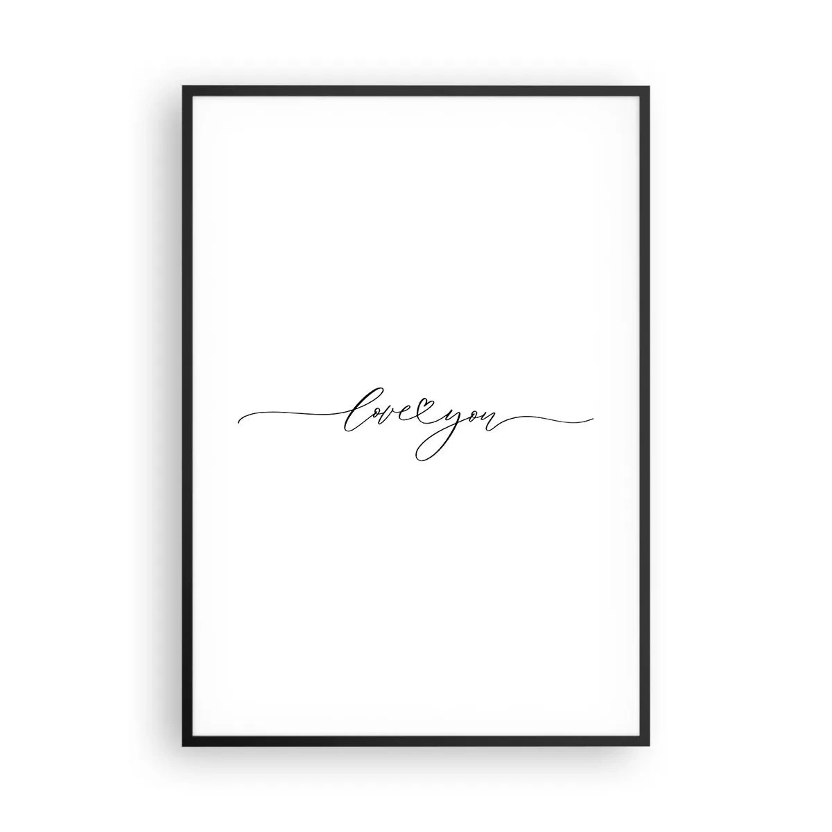 Poszter fehér keretben - Fekete fehéren - 70x100 cm