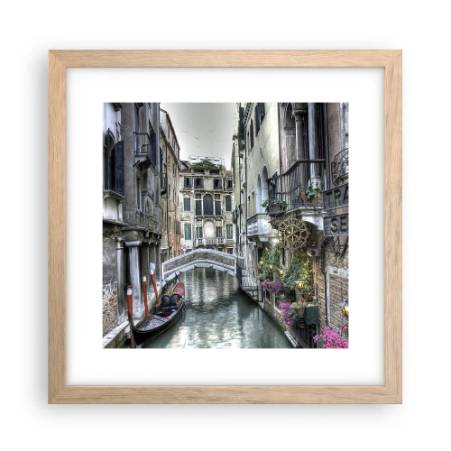 Poszter világos tölgy keretben - Évszázadokon át néma elmélkedésben - 30x30 cm