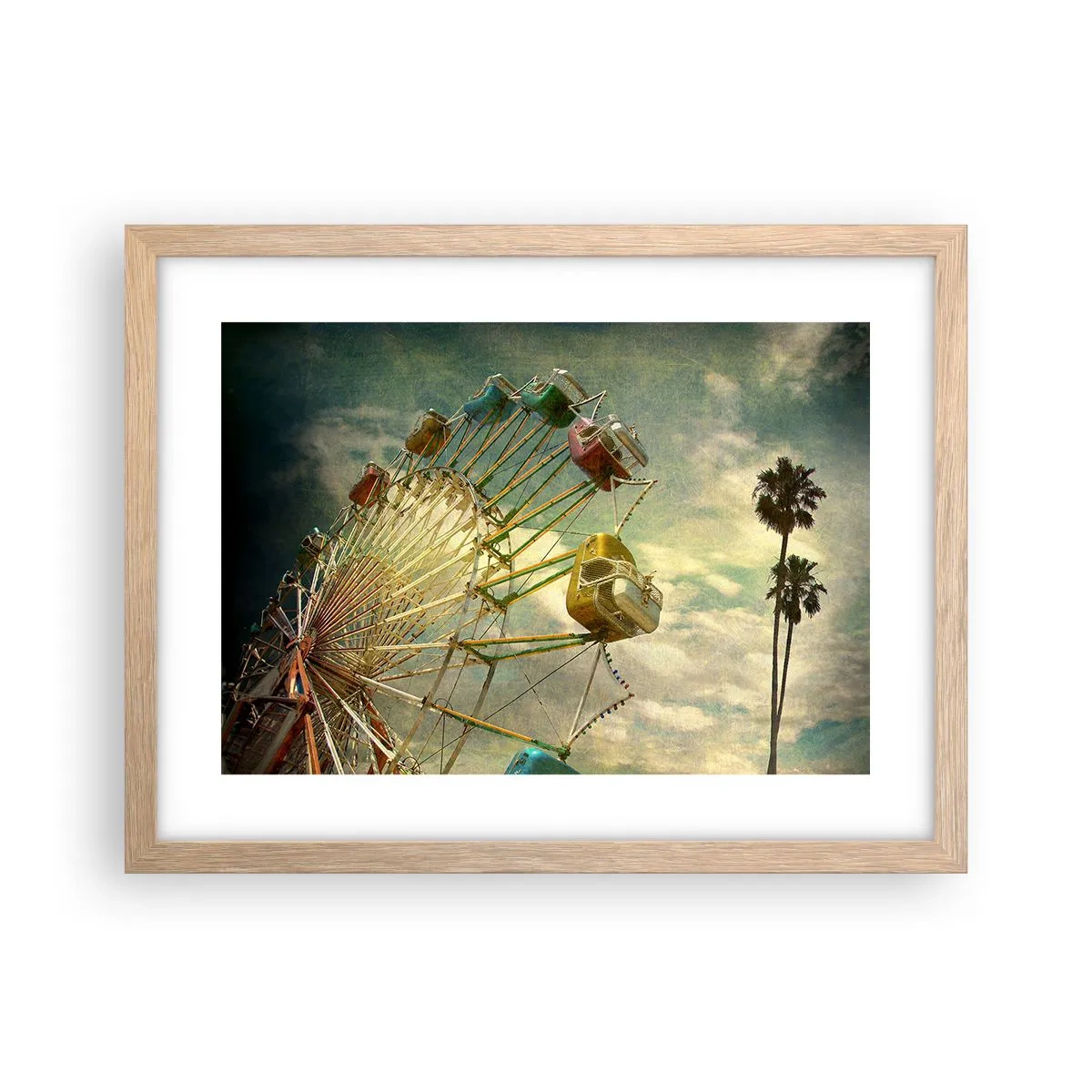 Poszter világos tölgy keretben - Lesz, lesz mulatság.... - 40x30 cm