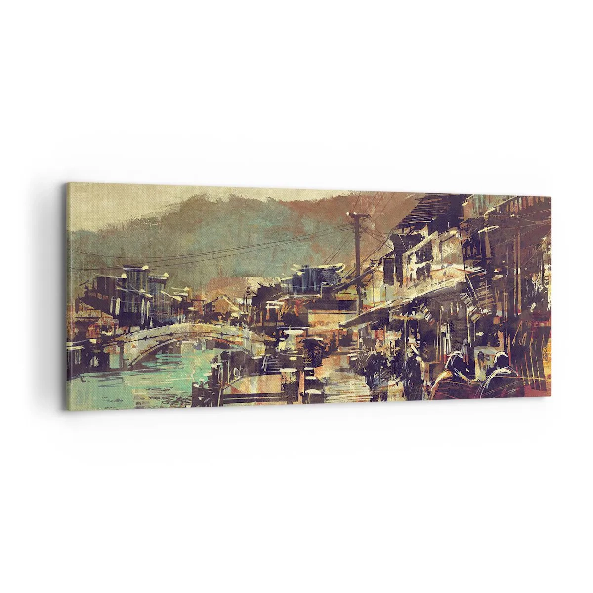 Vászonkép - Az élet, mint a szürke gazdagság - 100x40 cm