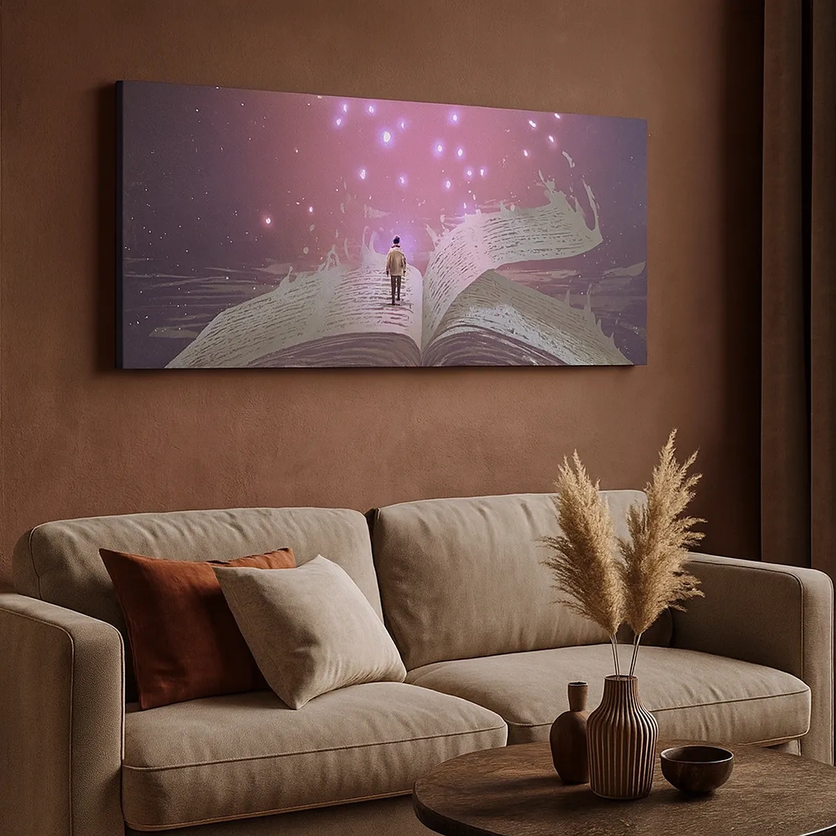 Vászonkép - Meghívás egy másik világba – olvass! - 30x30 cm