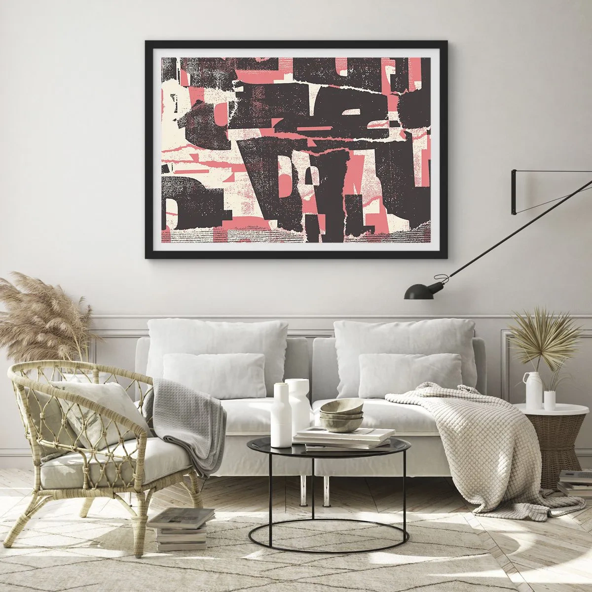 Poszter fehér keretben - Minden nyüzsgés és nyüzsgés - 70x50 cm