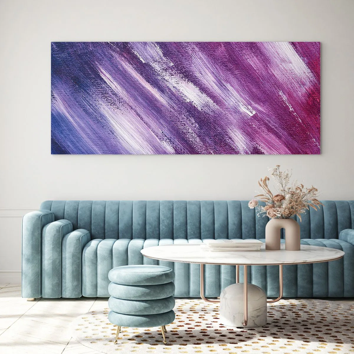 Üveg kép - Amikor napsütéses szél fúj - 140x50 cm