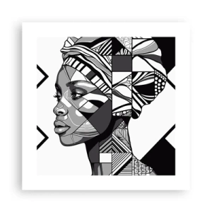 Poszter - Etnikai portré - 40x40 cm