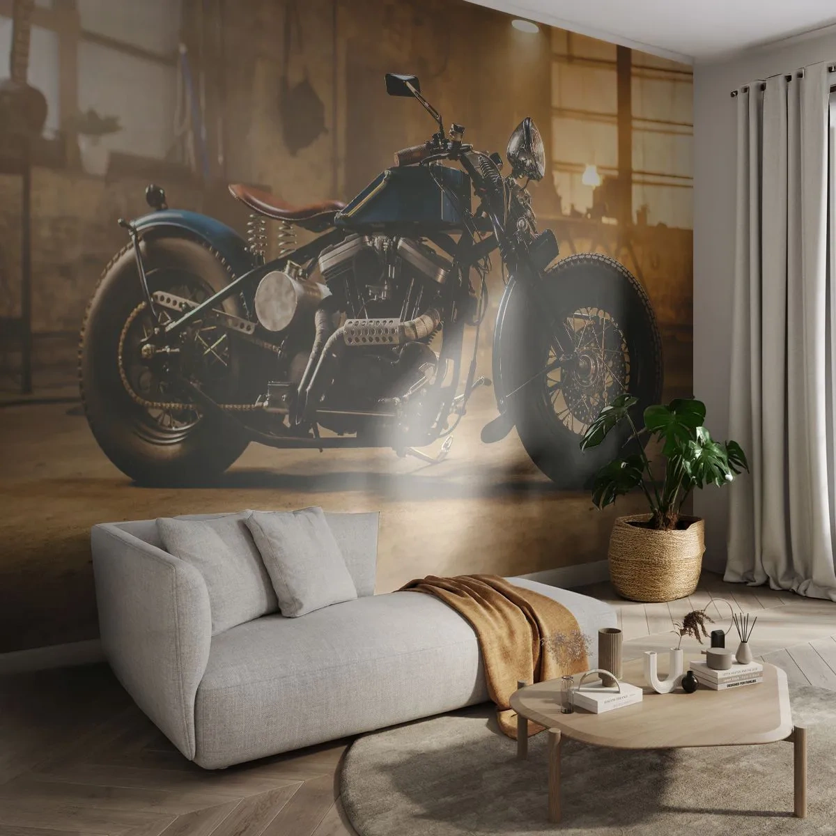 Fotótapéta Premium Sand - Megtehetek mindent - Motorkerékpár, Szüret, Autóipari - 300x210 cm