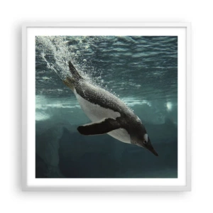 Poszter fekete keretben - Üdv a világomban - 60x60 cm