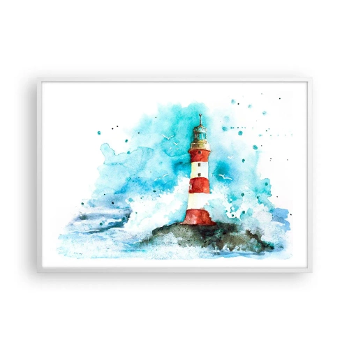 Poszter fekete keretben - Az elemek egysége - 100x70 cm