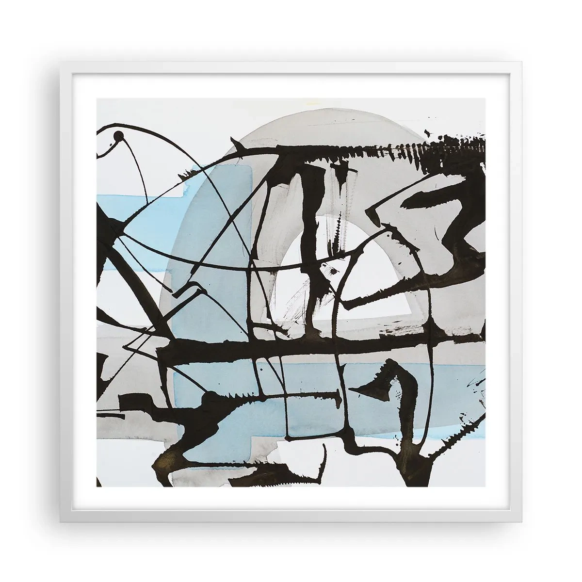 Poszter fekete keretben - Mindennek ellenére kék - 60x60 cm