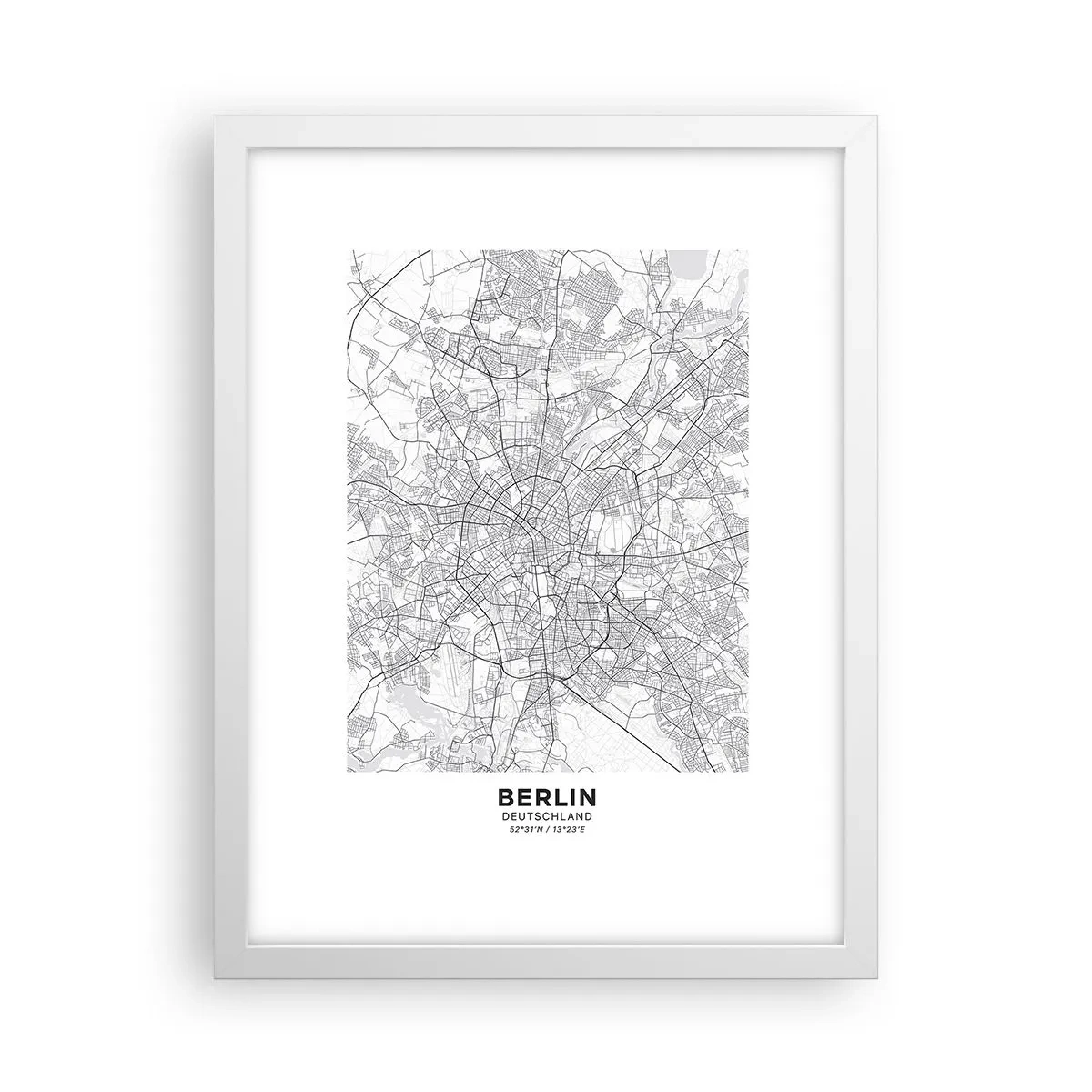 Poszter fekete keretben - Berlin virága - 30x40 cm