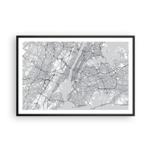 Poszter fehér keretben - Metropolisz anatómiája - 91x61 cm