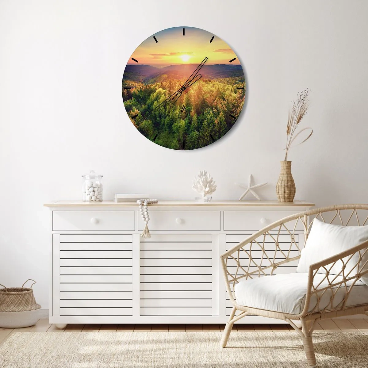 Falióra, Óra - Hegytetők és csúcsok - 40x40 cm