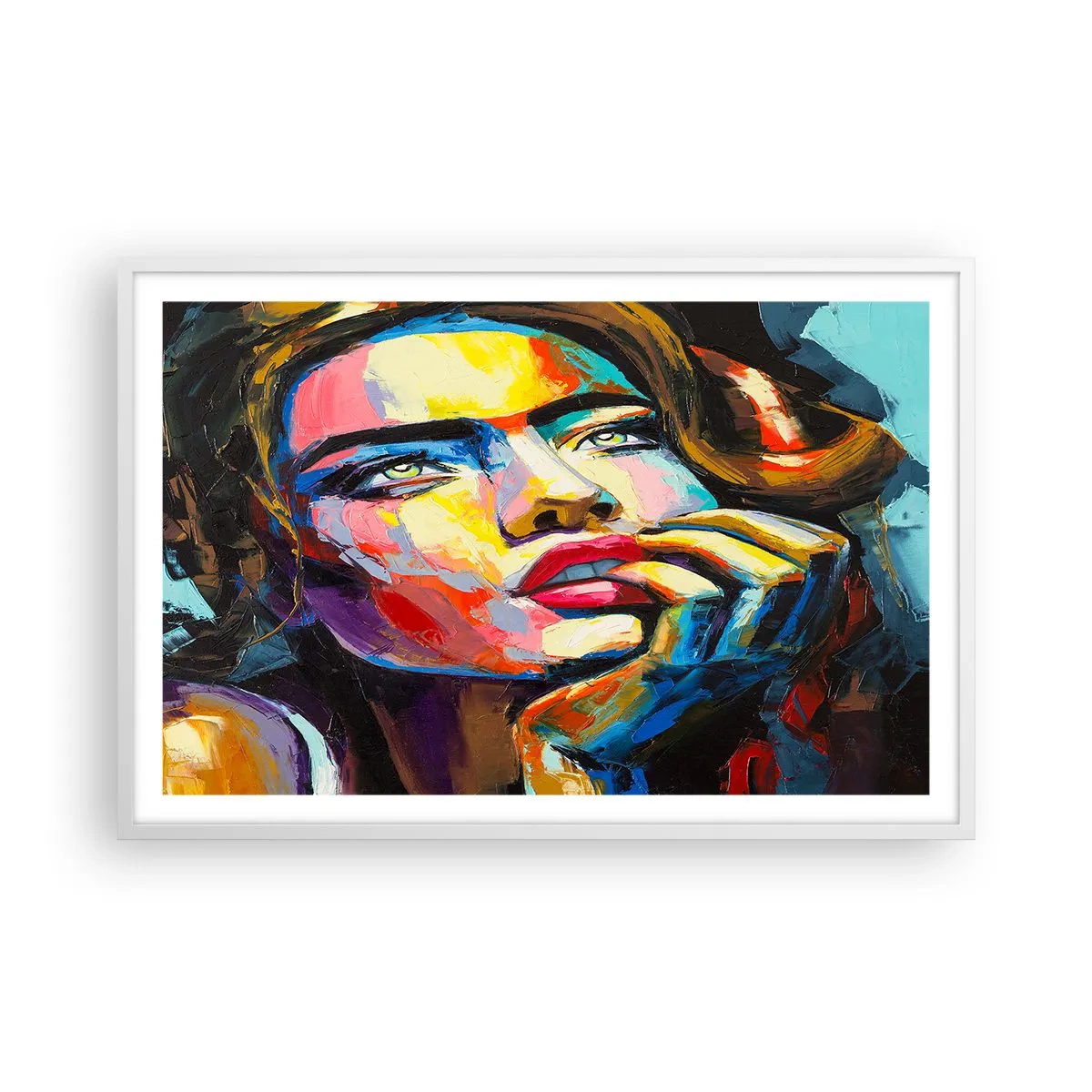 Poszter fekete keretben - Az álmok úgy repülnek az égen, mint a madarak - 91x61 cm