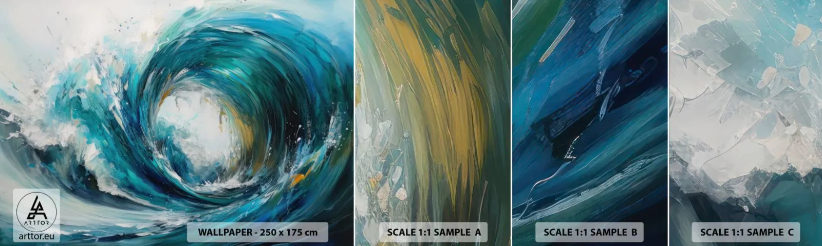 Fotótapéta Minta Standard Eco - Tengeri portál - óceán, Hullám, Darab - 100x30 cm