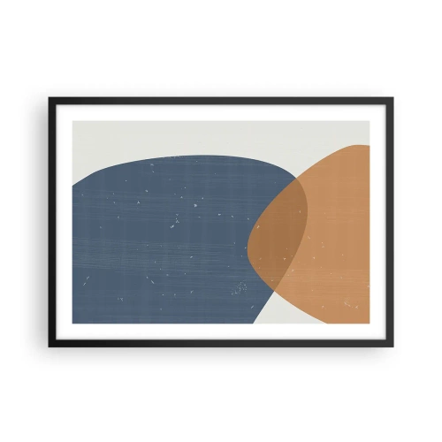 Poszter fehér keretben - Oválisok és hatások - 70x50 cm