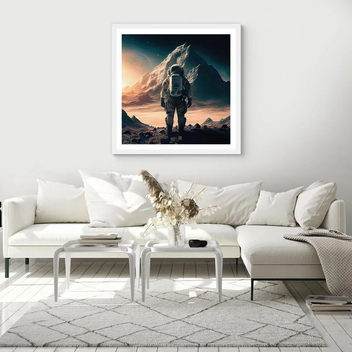 Poszter fekete keretben - Új kihívás - 40x40 cm