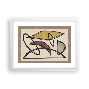 Poszter fekete keretben - Függőlegesek és vízszintek - 40x30 cm