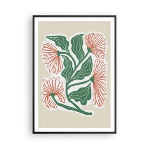 Poszter fehér keretben - Népi és modern - 70x100 cm