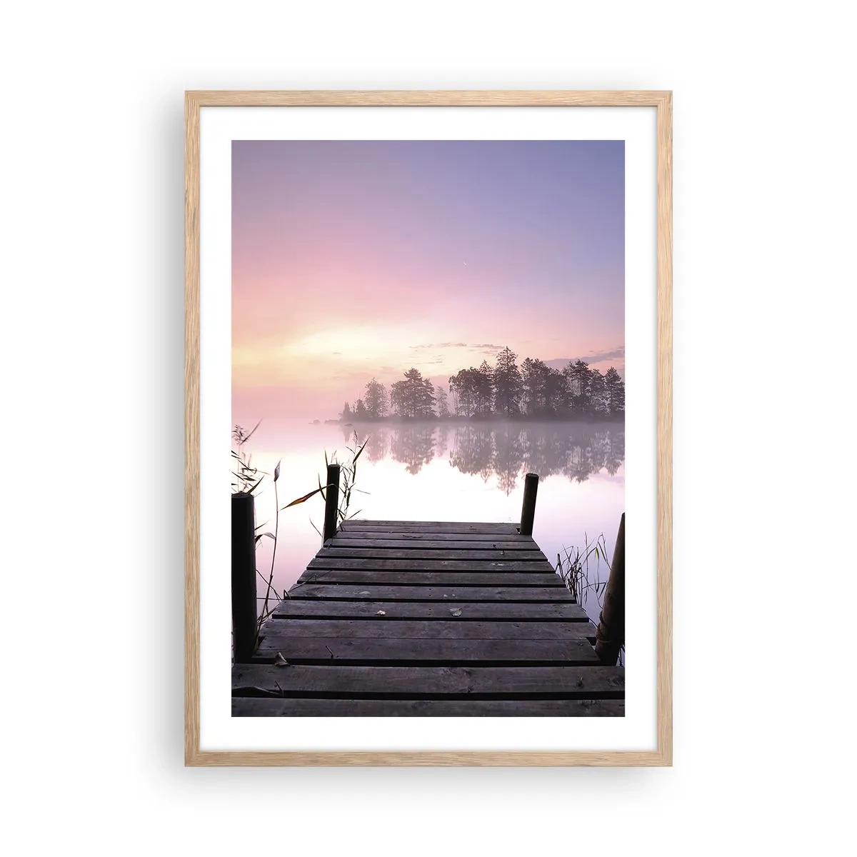 Poszter világos tölgy keretben - A lila ködből... - 50x70 cm