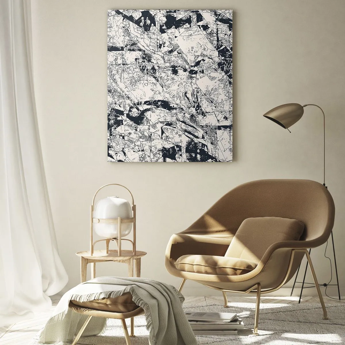 Üveg kép - Az ellentétek egymásba fonódása - 70x100 cm