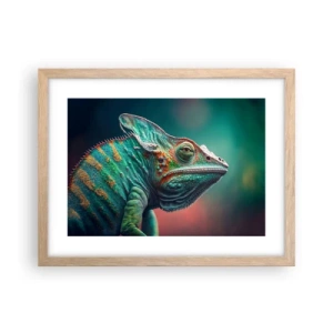 Poszter világos tölgy keretben - Látsz engem? Nem jó... - 40x30 cm