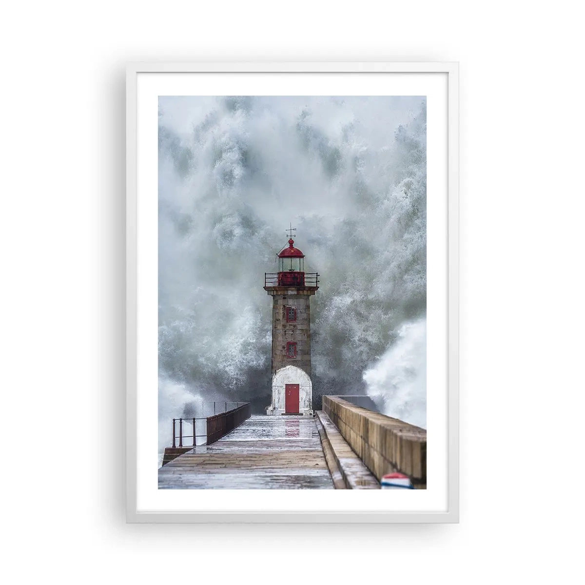 Poszter fekete keretben - A vizek ordítása, a vihar zaja - 50x70 cm