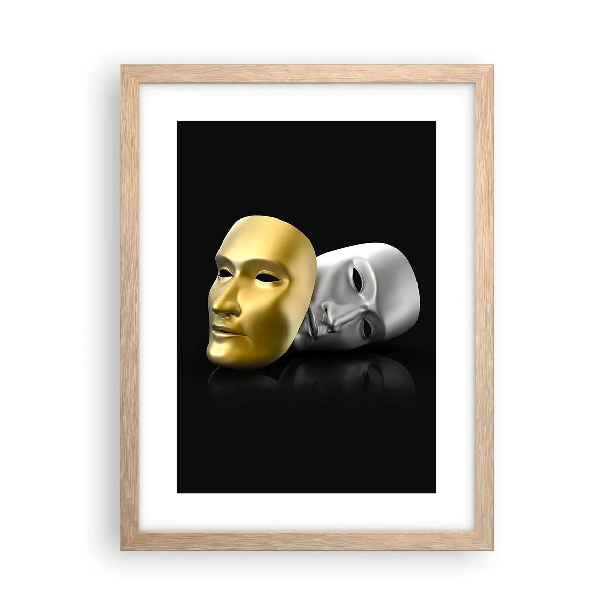 Poszter világos tölgy keretben - Az élet színház - 30x40 cm