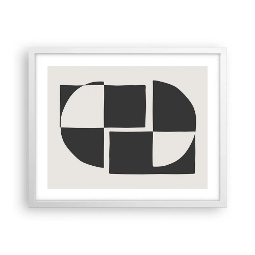 Poszter fekete keretben - Antitézis – szintézis - 50x40 cm