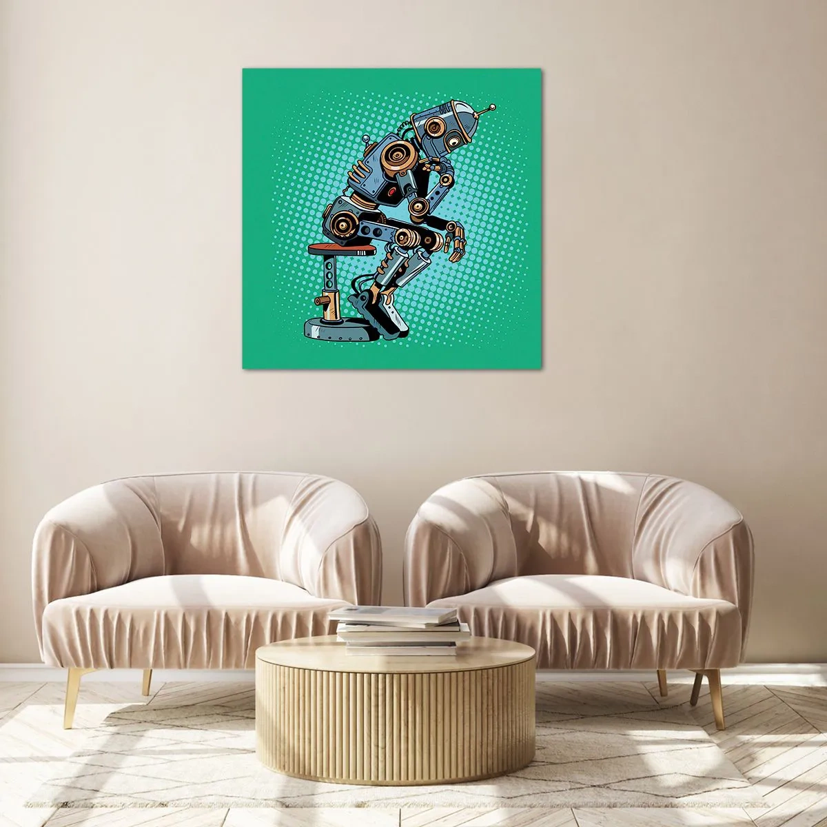 Üveg kép - A lét lényege fölött - 50x50 cm