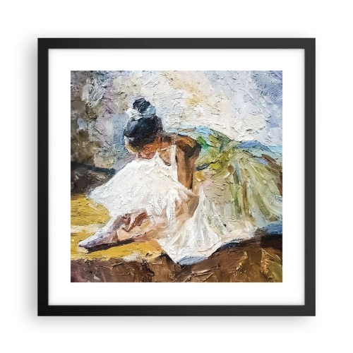 Poszter fehér keretben - Degas festményéből - 40x40 cm