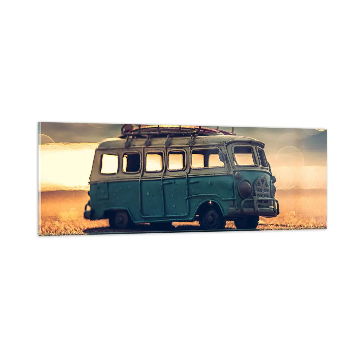 Üveg kép - Vége a bálványoknak: pénznek és munkának - 90x30 cm