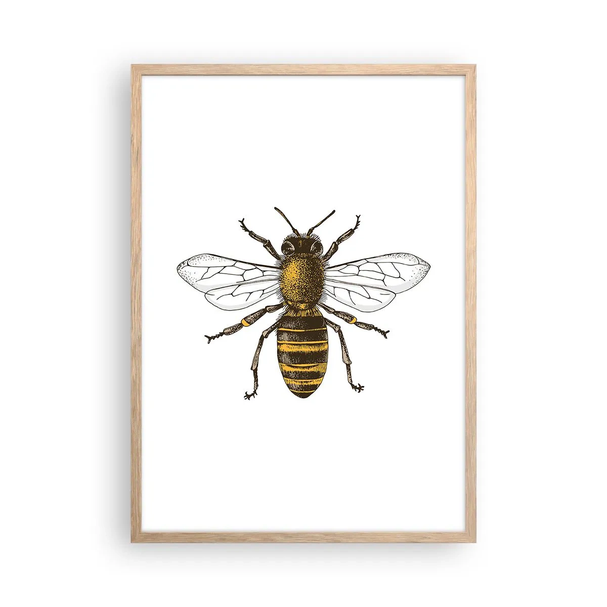 Poszter világos tölgy keretben - Gyönyörű és jó - 50x70 cm