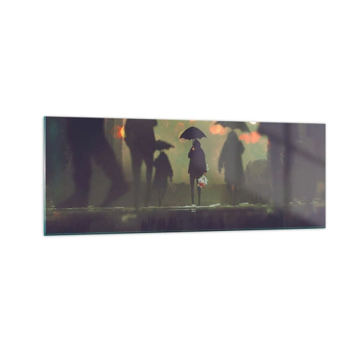 Üveg kép - Egy esőcsepp szemszögéből - 140x50 cm