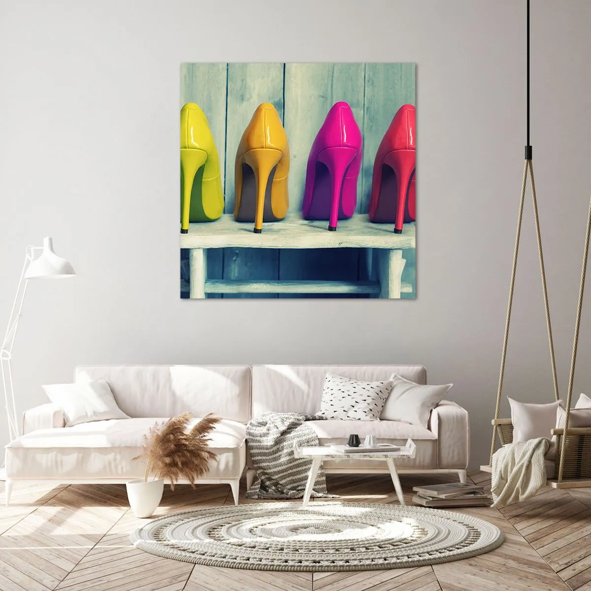 Vászonkép - Séta a szivárványon - 70x70 cm