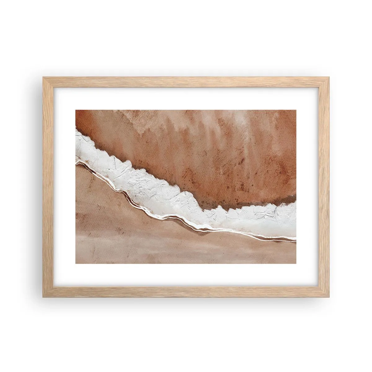 Poszter világos tölgy keretben - A föld színeiben - 40x30 cm