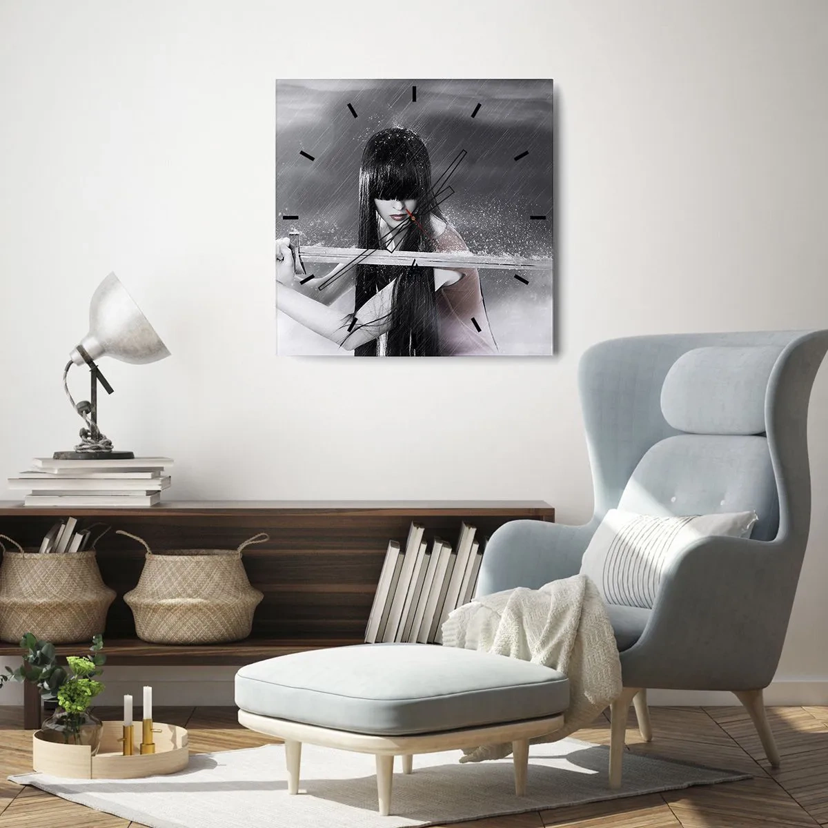 Falióra, Óra - Gyönyörű és veszélyes - 40x40 cm