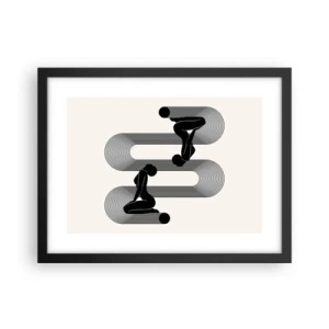 Poszter fehér keretben - Érzéki szimmetria - 40x30 cm