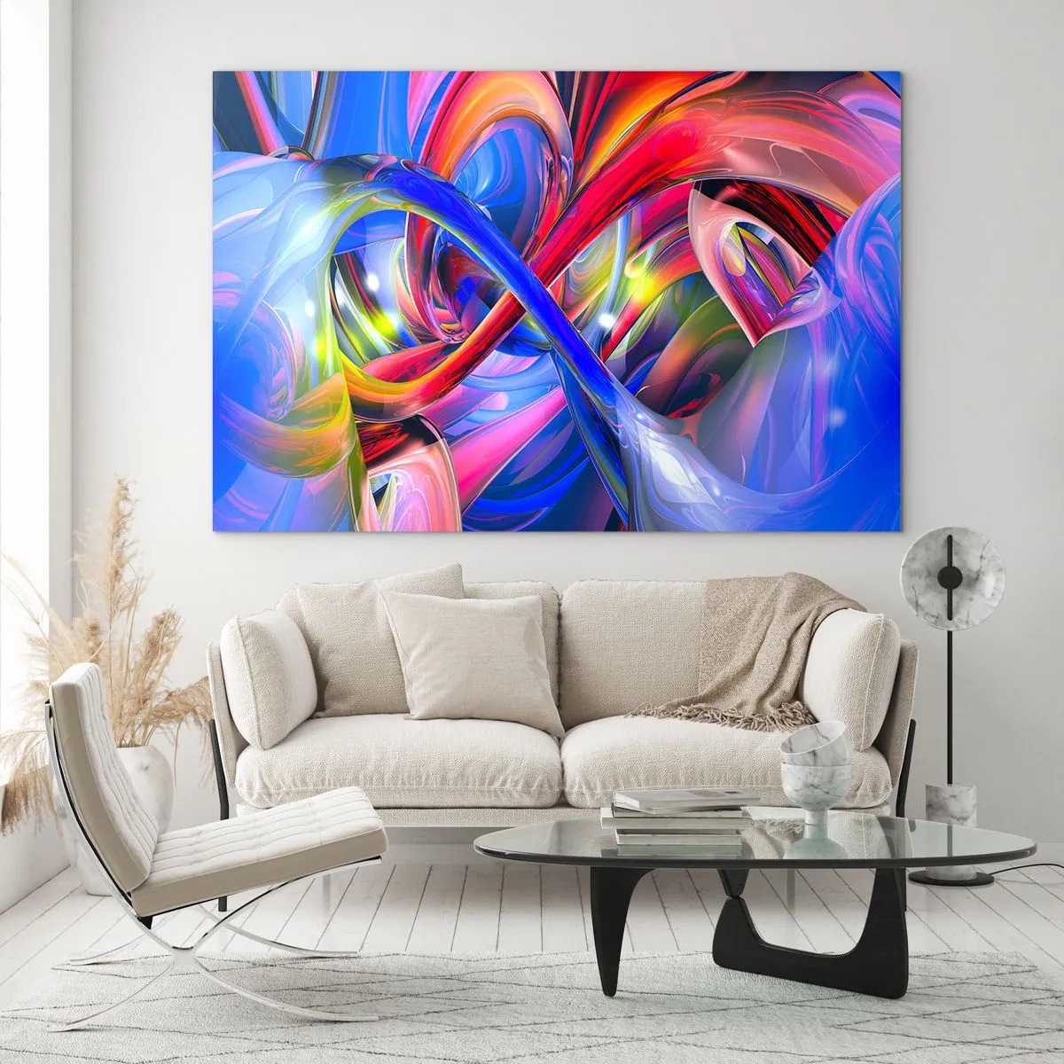 Üveg kép - A színek tánca - 100x70 cm