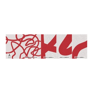 Fotótapéta Minta Standard Eco - Piros a fehéren - Minimalizmus, Darab, Vonalak - 100x30 cm