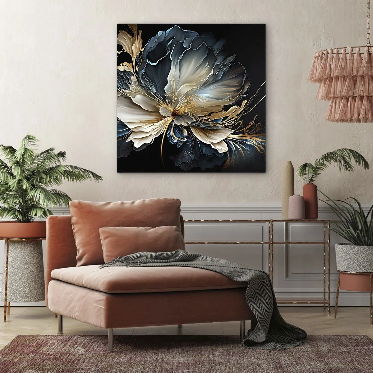 Vászonkép - Mesebeli páfrányvirág - 40x40 cm