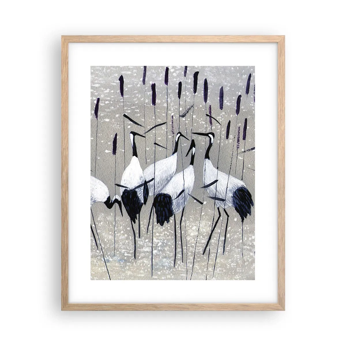 Poszter világos tölgy keretben - A sajátjaik között - 40x50 cm