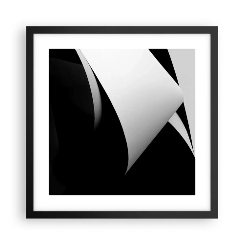Poszter fehér keretben - Fénysíkok az árnyék mélyéről - 40x40 cm